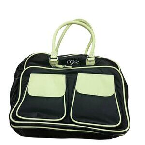 CGull Black and Green Craft Tote Cricut Cartridge Organizer